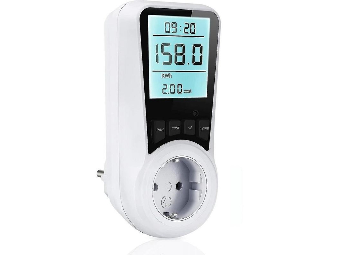 2026-medidor De Electricidad Para Tomacorriente 16a Con 7 Modos De Monitoreo Y Lcd Retroiluminado Wnq