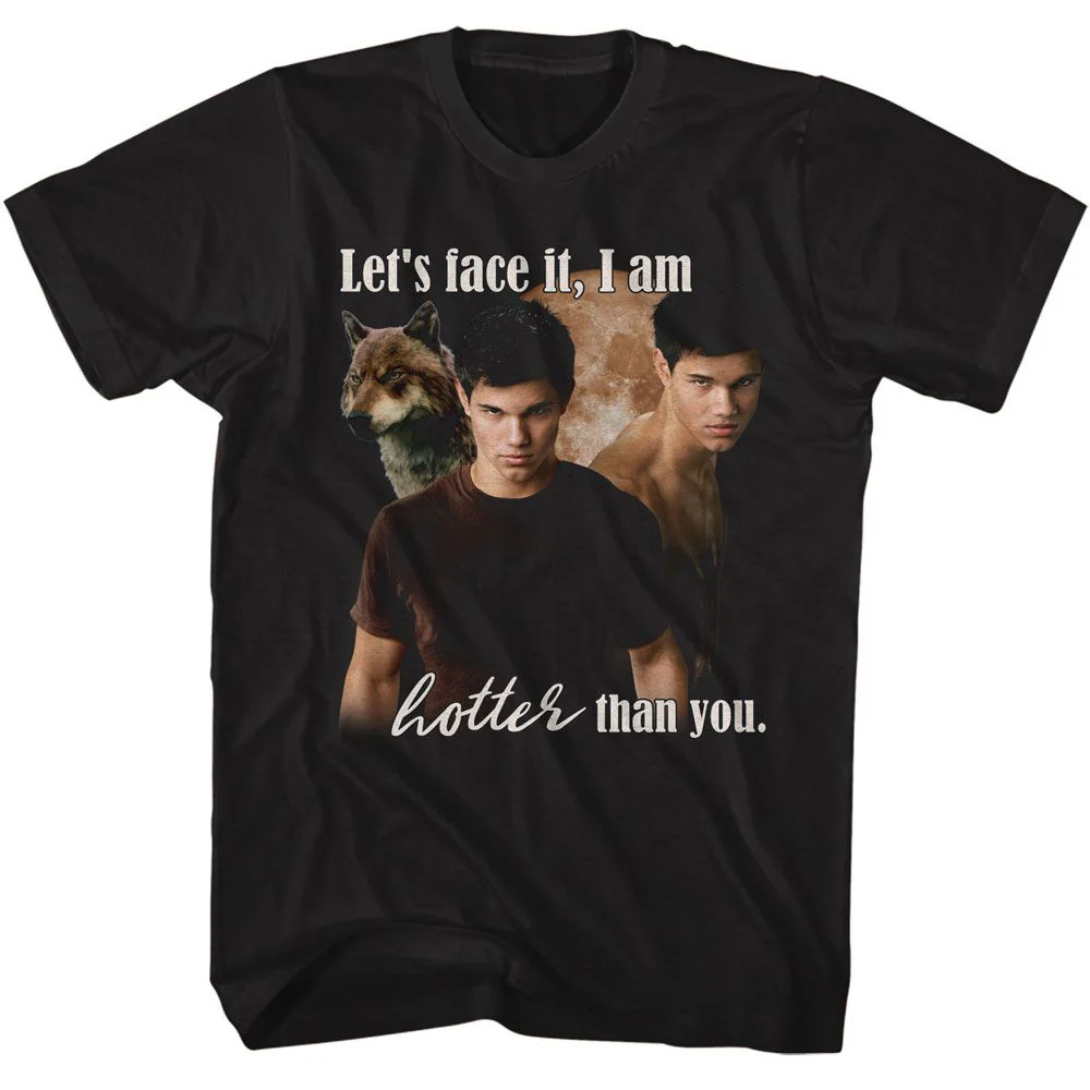 Unisex Adult T-shirt Rockinstone Twilight Movie I Am Hotter Than You Black Sizexl