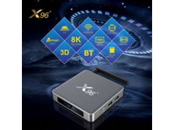 Smart Player X96 X9 Android 9.0, Wifi 2.4g/5g, Decodificação H.265, Vp9, Controle por Voz