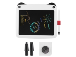 Lurelia, Tablet Lcd, 9 Polegadas, Branco, Monocromático, Caneta, Apagável, Infantil, Proteção Ocular, Portátil, Sensível Pressão