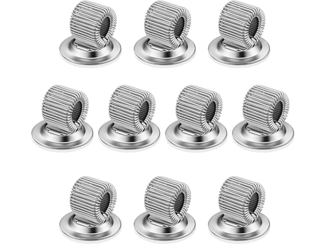 Organizador de canetinhas metálico adesivo Amosfun, Mola, resistente a ferragens, decoração escolar e de mesa.