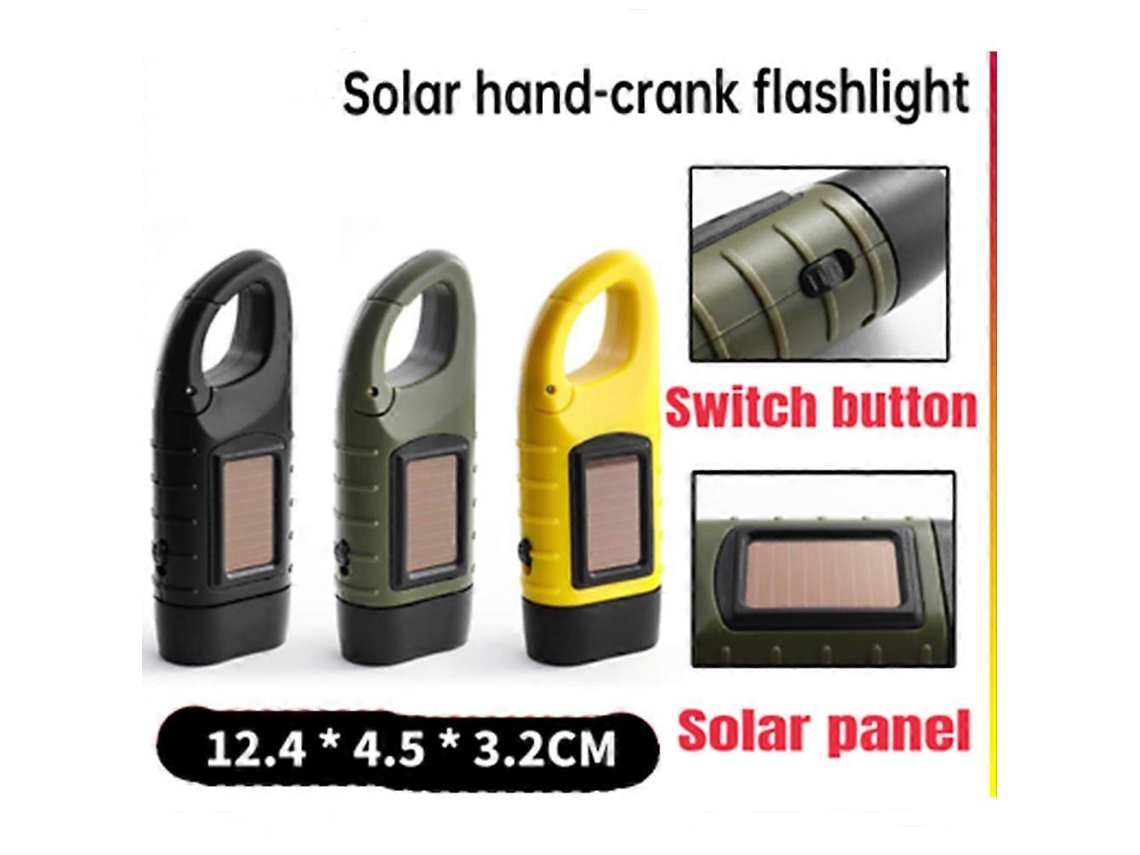 Lanterna Solar Led De Manivela, Lanterna De Corda, Luz De Acampamento Superbrilhante Olysi Shop