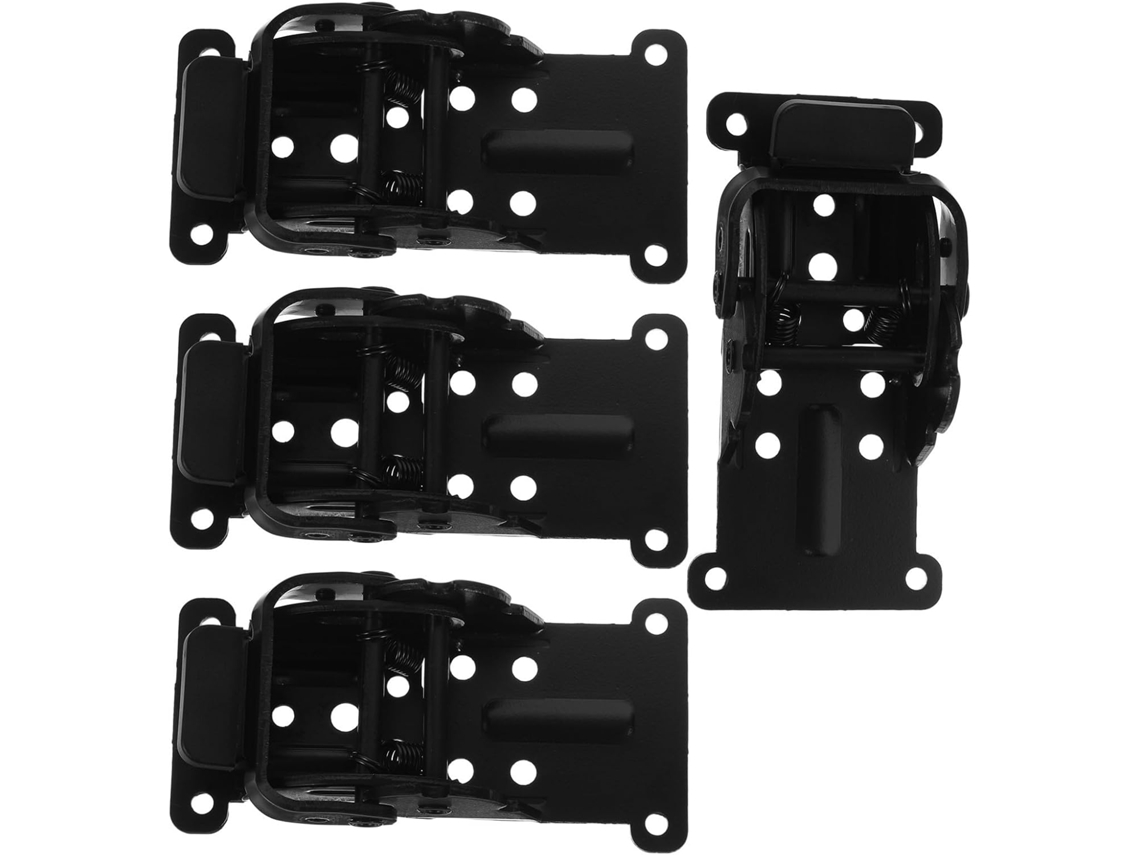 Conjunto De 4 Dobradiças Dobráveis Para Móveis Em Aço Inoxidável Com Ação Mola Travamento Automático, 90-180 Graus