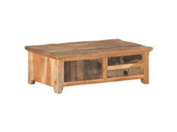 Vidaxl Mesa De Centro 90x50x31 Cm Madeira Recuperada Maciça