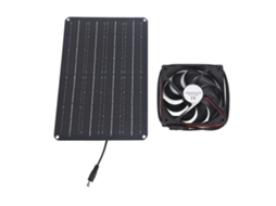 Kit ventilador solar 15w 12v exaustor janela, 2 ventiladores, estufa, galinheiros, casas de animais, 4.9ft cabo | S/MARCA