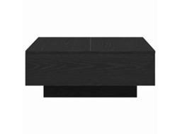 Mesa de Centro Carvalho Preto 80 X 80 X 31 Cm MAISON EXCLUSIVE