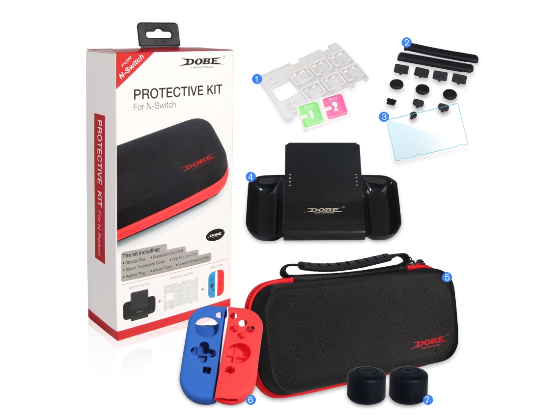 Capa Protetora Compatível com Nintendo Switch com Acessórios BRILVIBERA