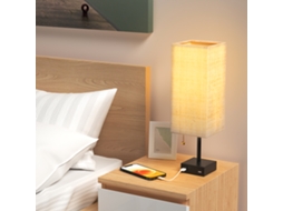 Lâmpada de Mesa com 2 Portas Usb e Interruptor Zíper S/MARCA