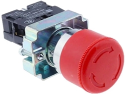 Xb2 Bs442 Bs542 1nf 1no1nc Interruptor De Botão Pressão Rotativo Da Emergência 2 Posições Travamento Reinicialização