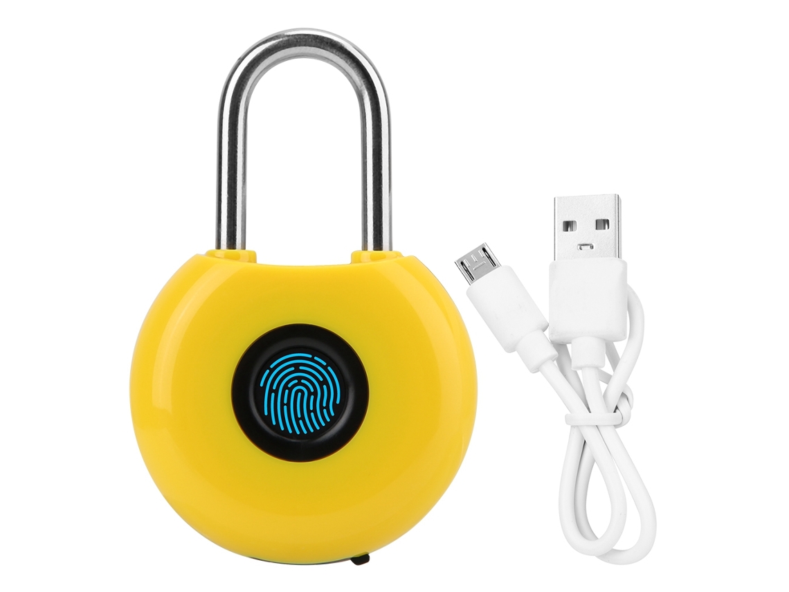 Cadeado Inteligente Com Impressão Digital (sem Chave + À Prova D'água Ip65)