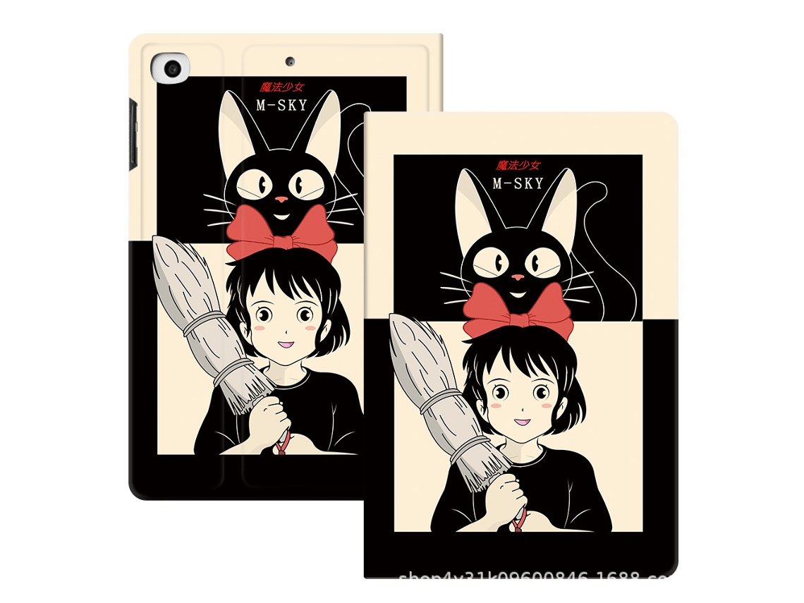 Capa Para Ipad Air 7 A 11 Polegadas (2025), Capa Protetora Flexível De Tpu, Gato Preto Siurn