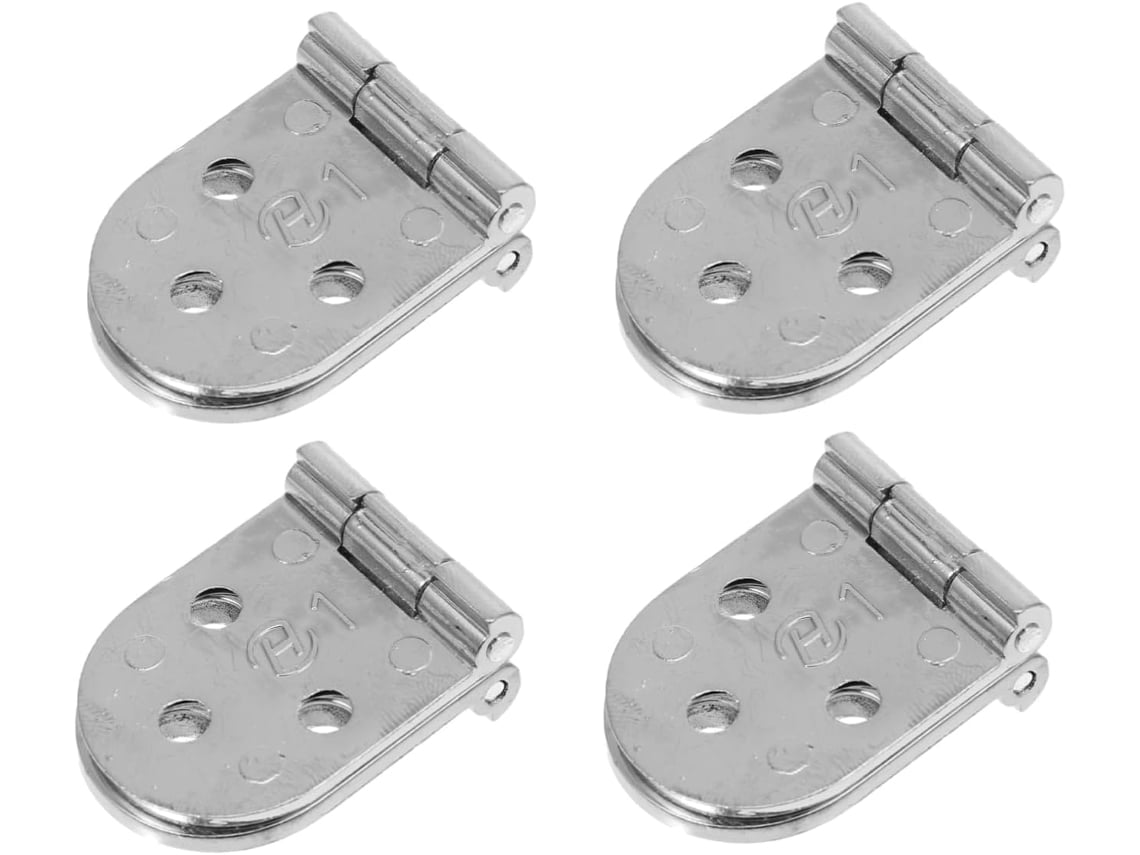 Conjunto De 4 Dobradiças Liga Zinco Para Portas, Com Movimento Suave.