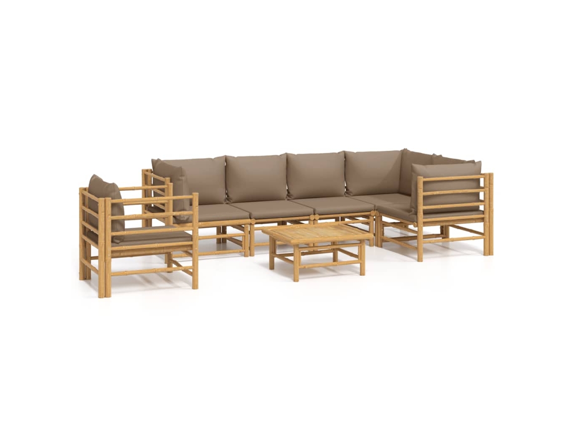 Garden Lounge Set, Garden Lounge Sets Vidaxl Marrom Bambu (n/a)