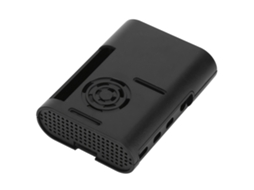 Capa De Proteção Com Dissipação De Calor Em Abs Para Raspberry Pi 4 Model B (preto)