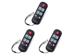 3x A-tv10 Controle Remoto Universal Para Idosos, Simples E À Prova D'água, Com Luz Led Para Todos Os Modelos De Tv