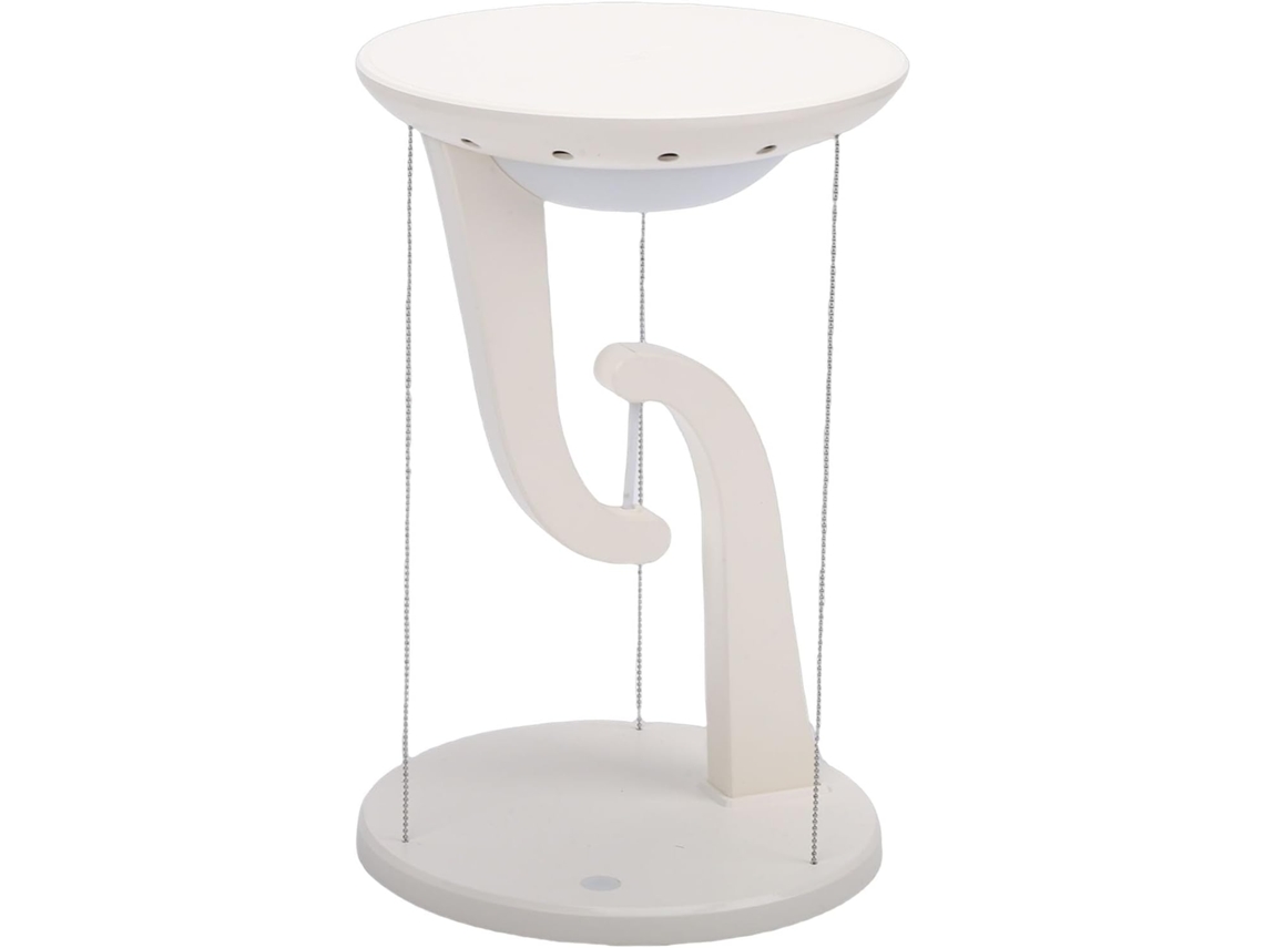 Luminária de mesa Jectse Fluting, luminária de mesa levitante com sistema de iluminação, luz noturna LED USB para