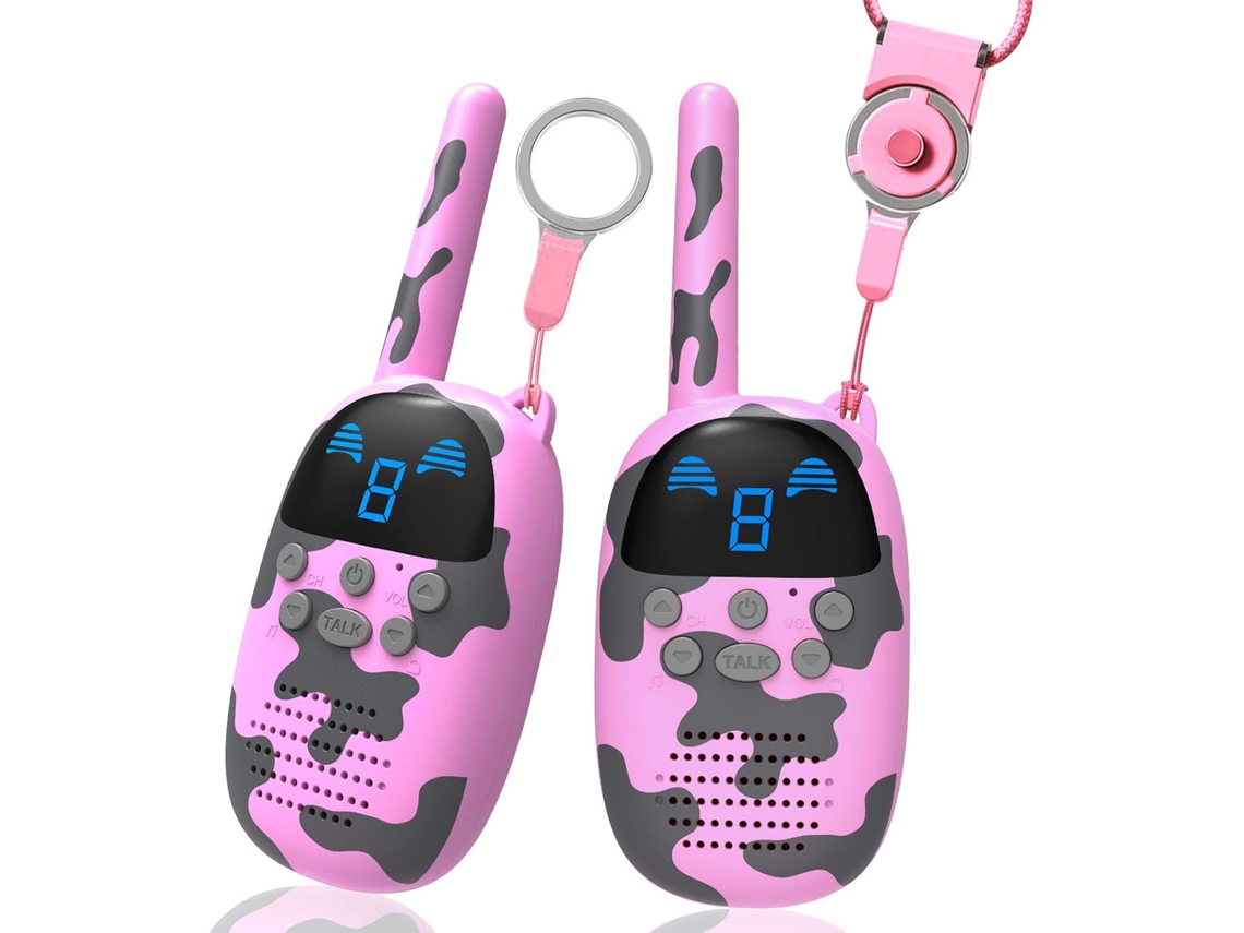 Walkie, Talkies Infantis, Pacote com 2 Unidades, Portáteis, Frs, de Longo Alcance BRILVIBERA