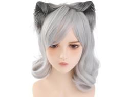 Tiara Artesanal com Orelhas de Lobo para Fantasia de Gatinha. Orelhas de Fera. SFUSHOS