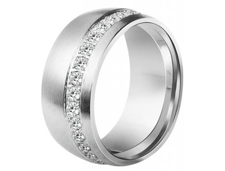 AKZENT Anel Feminino em Aço Inoxidável Tam.58