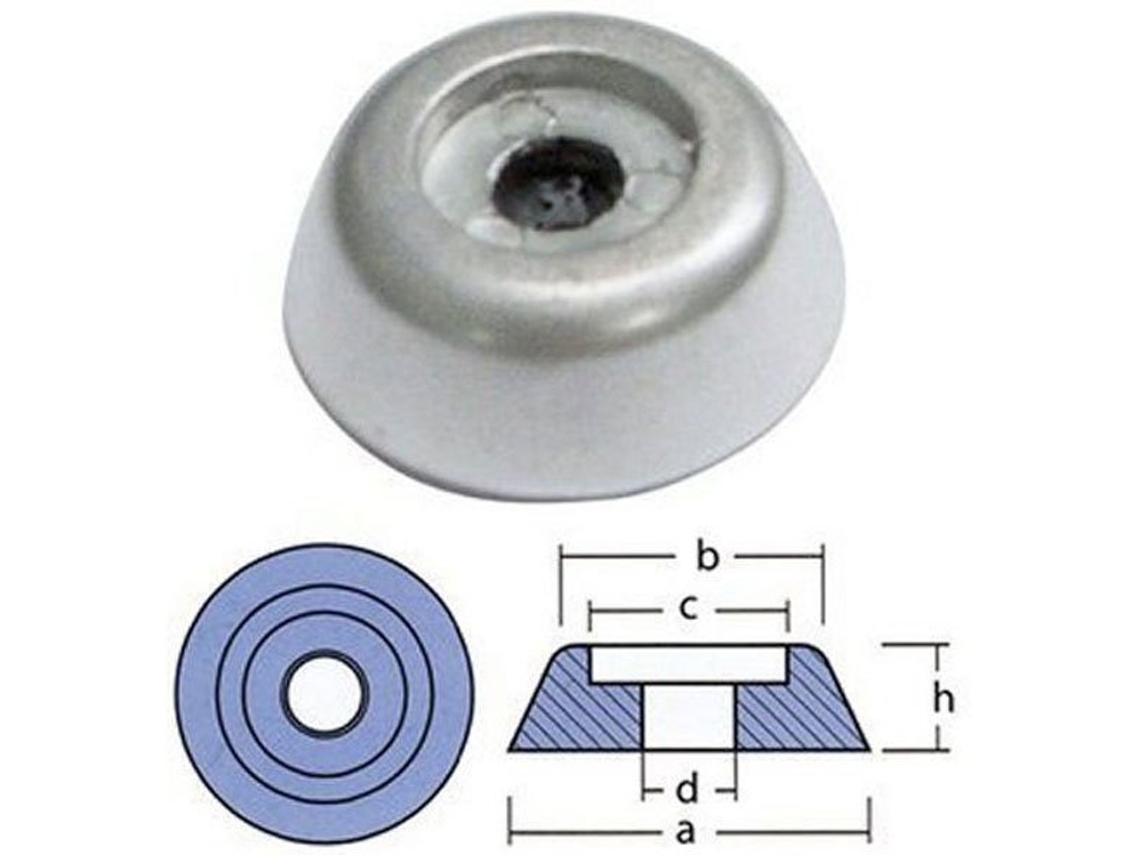Ânodo Lewmar 185Tt Prateadotecnoseal