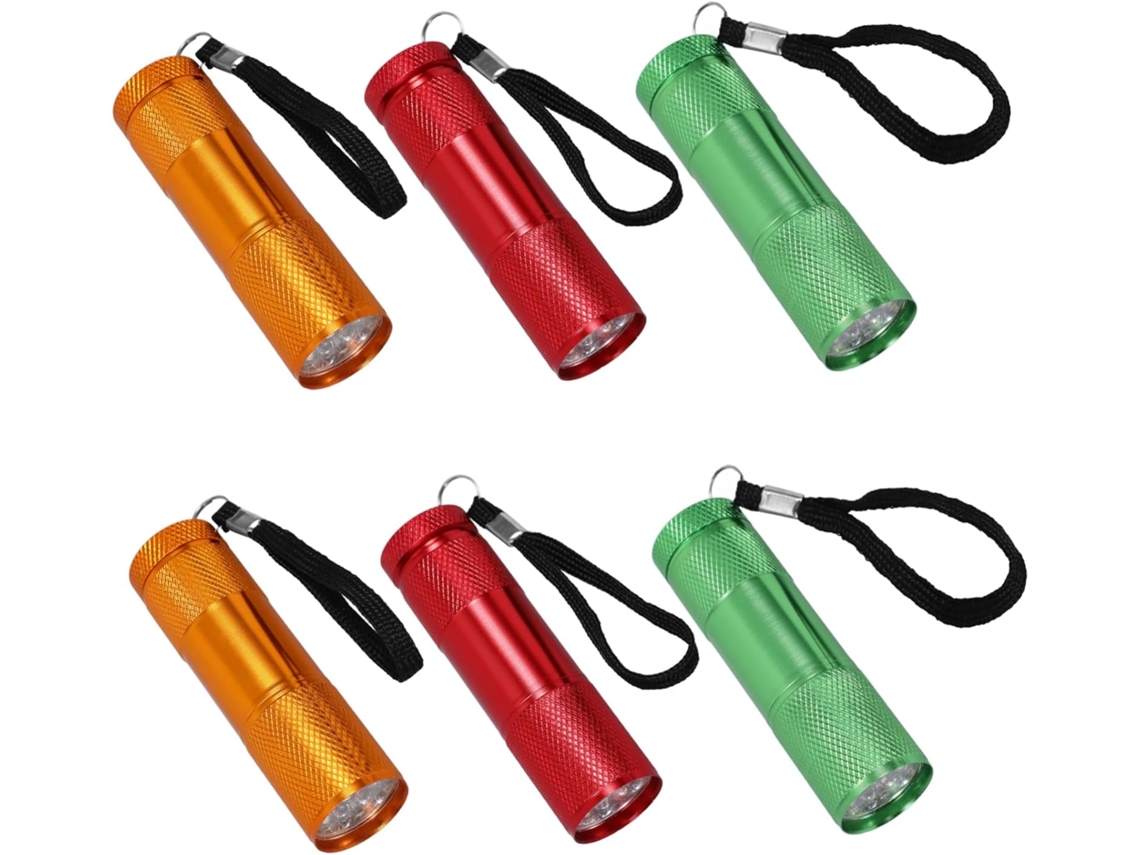 Conjunto De 6 Mini Lanternas Led Portáteis Para Camping De Emergência.