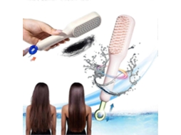Caneta de massagem antiestática autolimpante, escova de cabelo autolimpante, caneta de massagem limpa Uma Puxada, escalável levantamento girató