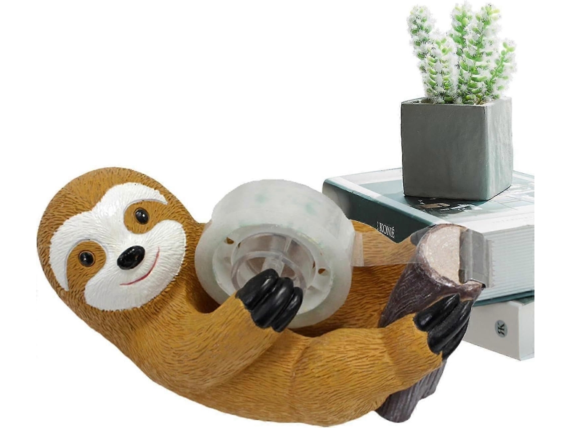 Cartoon Preguiça Resina Fita Dispensador Bonito Animal em Forma de Cortador Dispensador de Fita Titular Fita Dispensador para Mesa GOKOCO