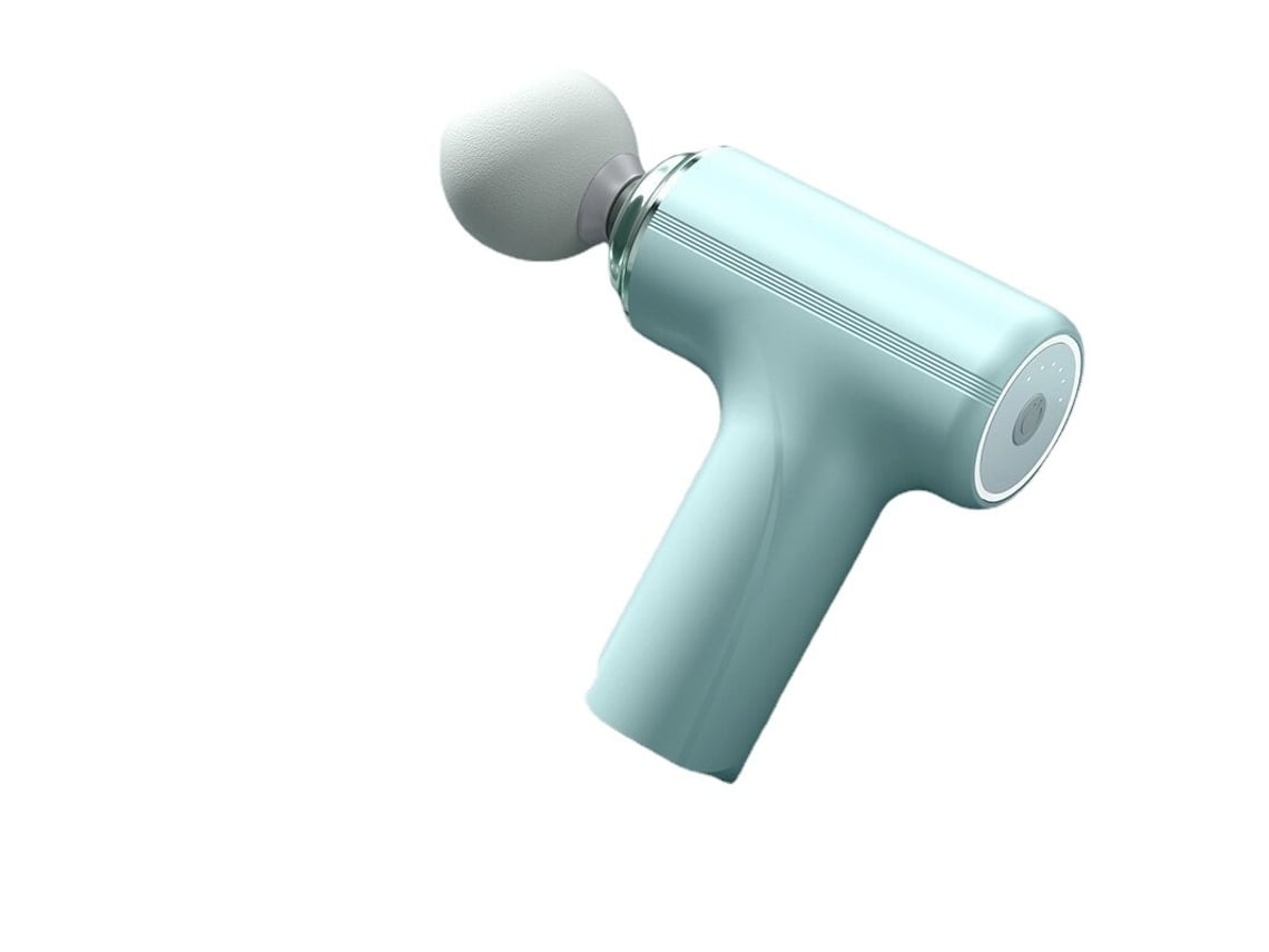 Massage Gun Deep Tissue Poderoso Massageador Muscular de Percussão com 6 Velocidades Ajustáveis Tipo C e Mini Pistola de Massagem Para