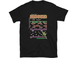 Mod.3 Arcade Frogger Videogame Retro Vintage 80s Console De Jogos Aliens 8 Bits Gamer Retro Camiseta Material Da Moda Ly Ebike