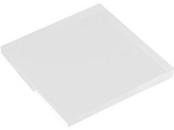 Base Quadrada Transparente Em Acrílico Kallory, 12x12cm, 15mm De Espessura, Ideal Para Exibir Joias, Estatuetas E