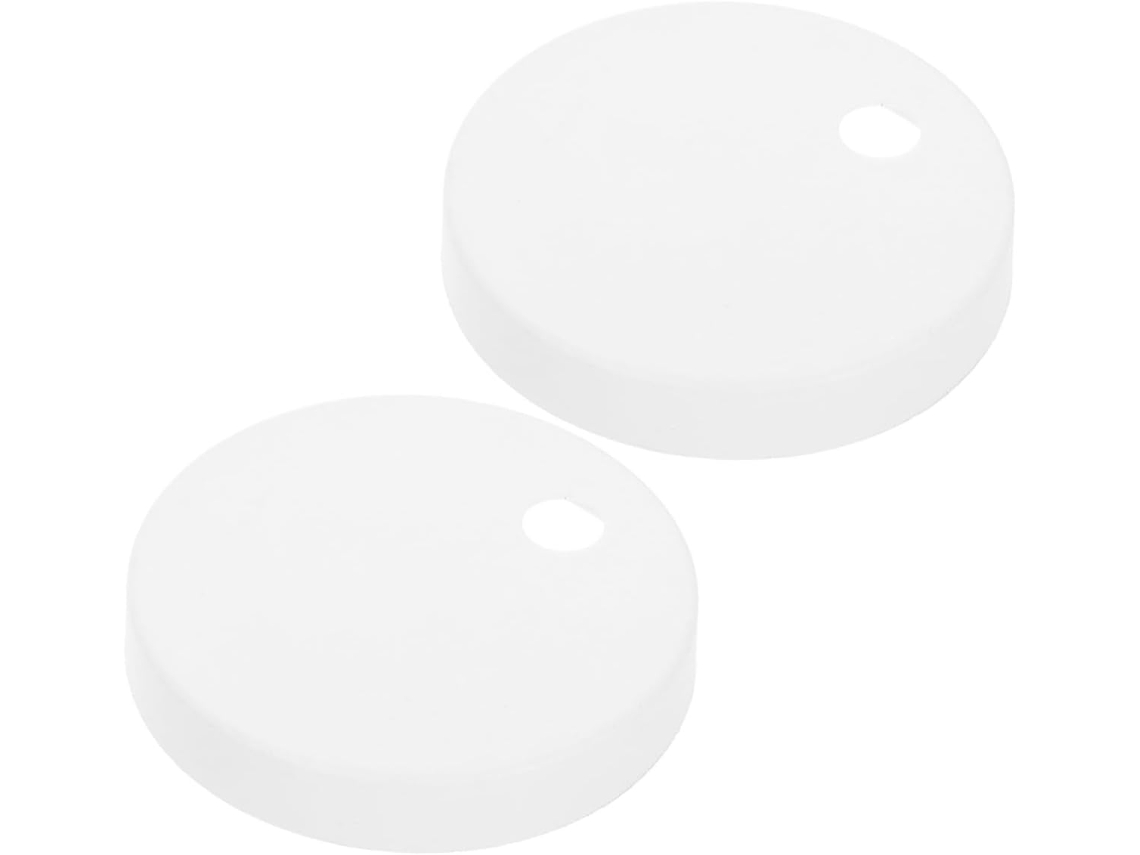 Tampas De Plástico Brancas Fusos Tampa Vaso Sanitário 1par Decorativas