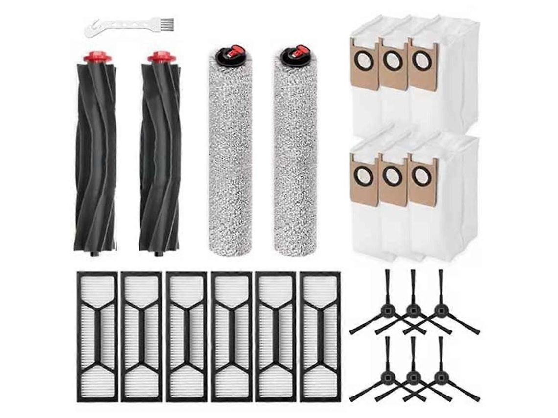 Kit De 23 Peças De Reposição Para Aspiradores Robô Eufy S1 E Omniscient S1 Pro, Incluindo Rolo Principal, Filtro E Saco De Pó.