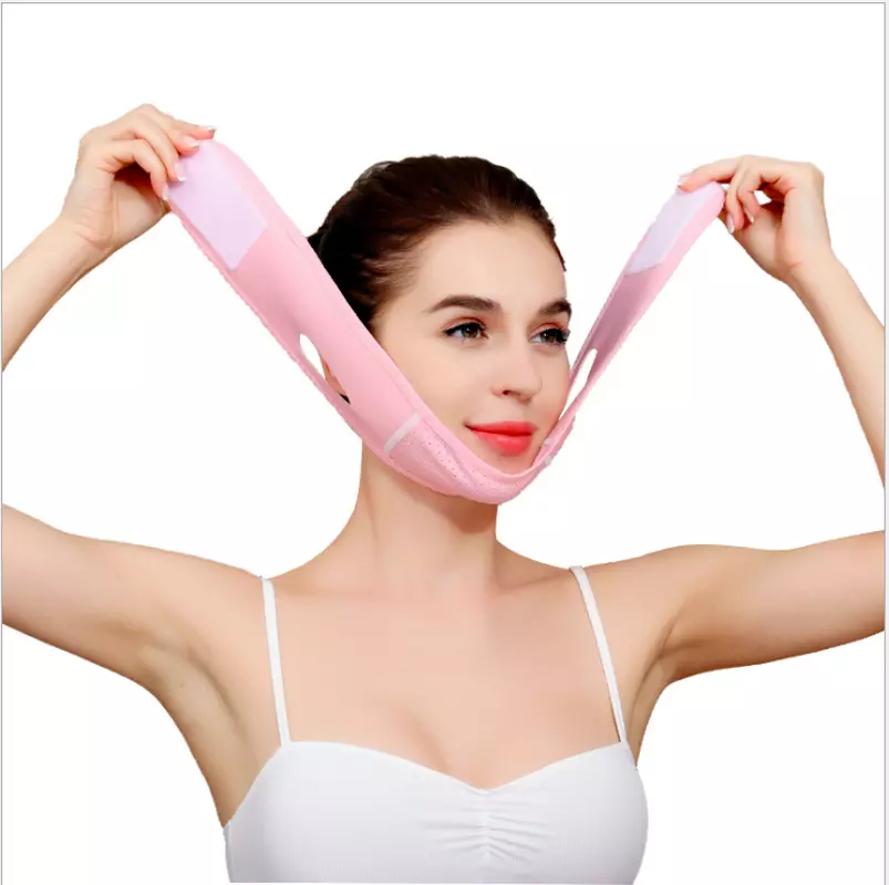Cinto Reutilizável Em Formato De V Para Emagrecimento Facial, Para Reduzir O Queixo Duplo E Levantar O Queixo SUNNY SPACES