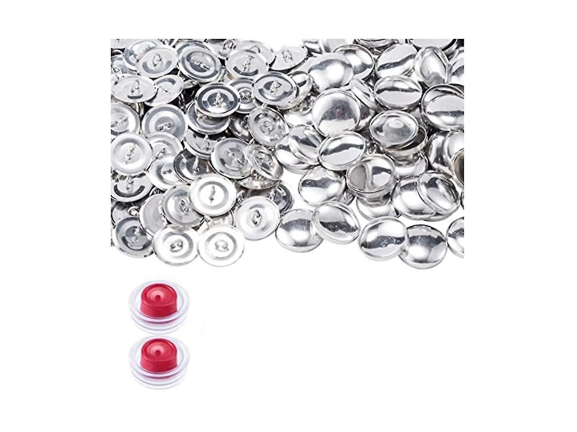 Kit De 100 Conjuntos De Botões De Costura De 23mm, Para Artesanato E Costura, Com Tampas E Bases, 7/8 Polegadas
