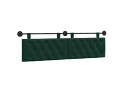 Conjunto 1 Cabeceira Moderna Vidaxl Verde Veludo (190 X 55 X 7 Cm)