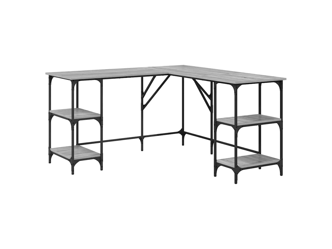 Secretária Derivados de Madeira Cinzento Sonoma MAISON EXCLUSIVE (139x139x75 cm)