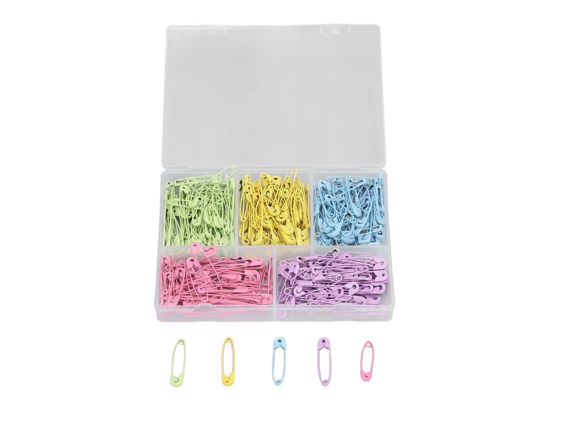 Grampos de Segurança de Aço Inoxidável 5 Cores 325pcs para Artesanato DIY Lar Costura | S/MARCA