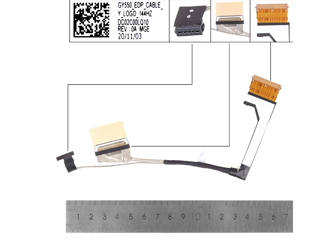 Cabo Lcd/led Lenovo Y7000p R7000p Legion 5p 15imh05 5p 15arh05h 2020 144hz 40pin Dc02coolq10 Dc02coolq0o Compativo