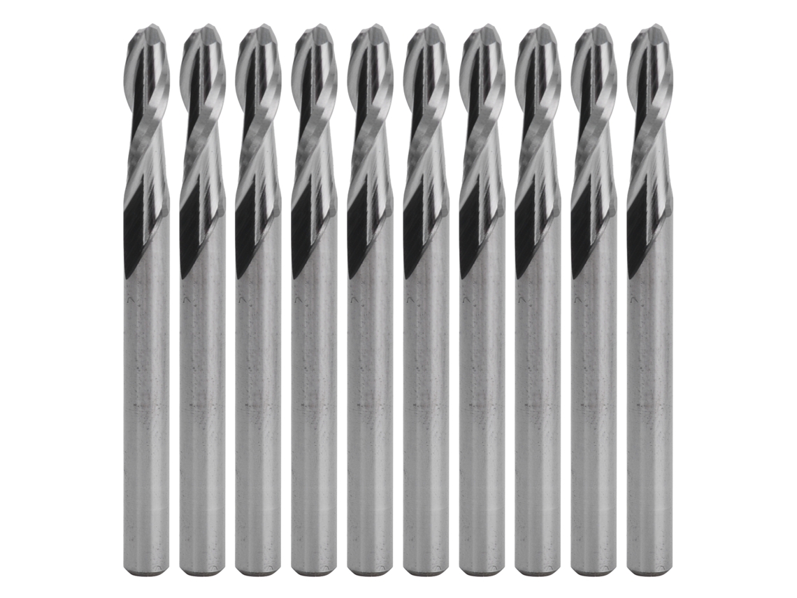 10pcs Fresa de Aço Rápido 3.175mm para Usinagem CNC S/MARCA