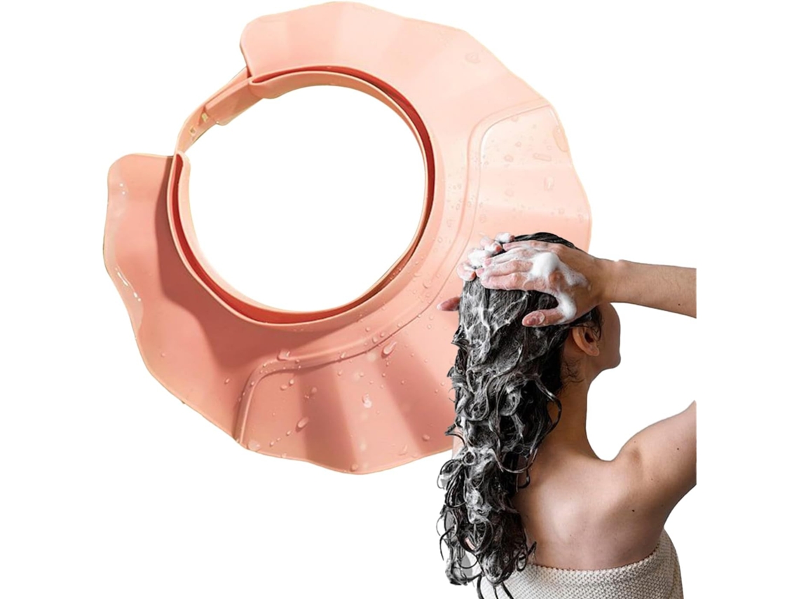 Touca De Banho Para Bebês, 24x 24cm, Ajustável Para Proteção Dos Olhos E Ouvidos, Segura Para Banho De Shampoo E Enxágue