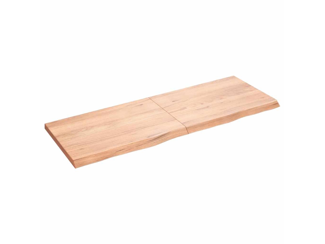 Vidaxl Prateleira De Parede 140x50x(2-4) Cm Carvalho Tratado Castanho