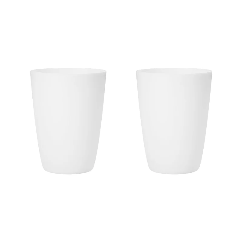 (2 Brancos) Copos De Plástico Branco Reutilizáveis, Adequados Para Cozinhas Domésticas E Dormitórios.