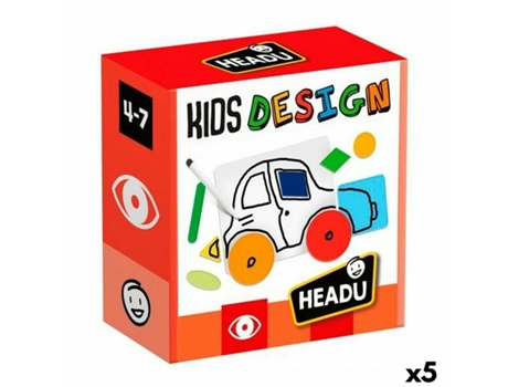 Jogo Educativo HEADU Kids Design 5 Unidades