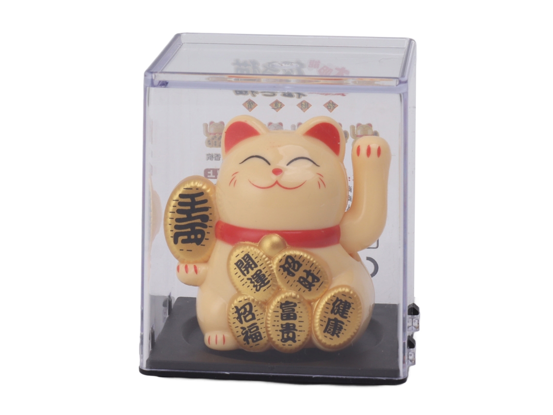 Gato da Sorte Solar 2 Polegadas Mini Balançante | S/MARCA