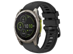 Bracelete para Garmin Silicone com liberação rápida, fivela de aço preta, azul celeste XIAOMOYU (22mm)