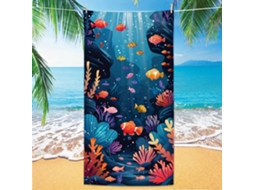 Toalhas De Praia Estampa Em Microfibra Absorvente Para Campismo, Piscina E Viagens.180*90cm Peixe-palhaço Hexinyigjly