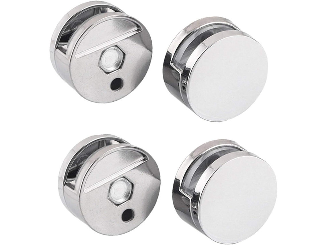 Conjunto De 4 Conectores Vidro, Presilhas Para Espelho De Banheiro, Clipes De Liga Zinco Para Vidro, Suporte Para