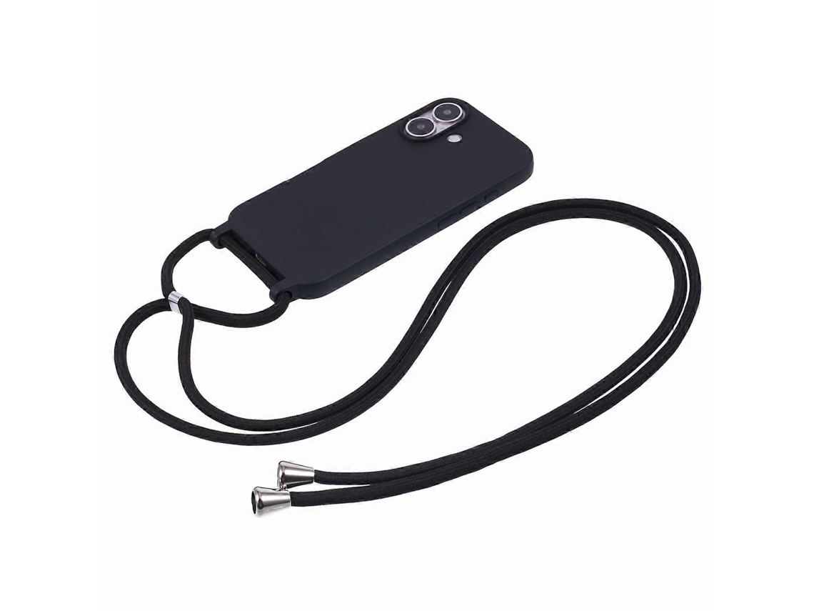 Capa De Celular Em Tpu Macio Com Cordão Ajustável Para Iphone 16