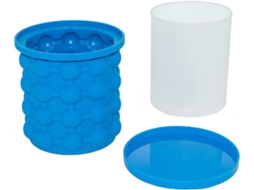 (azul) Forma De Gelo, Forma De Gelo Com Tampa, Balde Para Gelo, Economiza Espaço, Para Gelatina, Leite, Suco, Coquetéis, Uísque