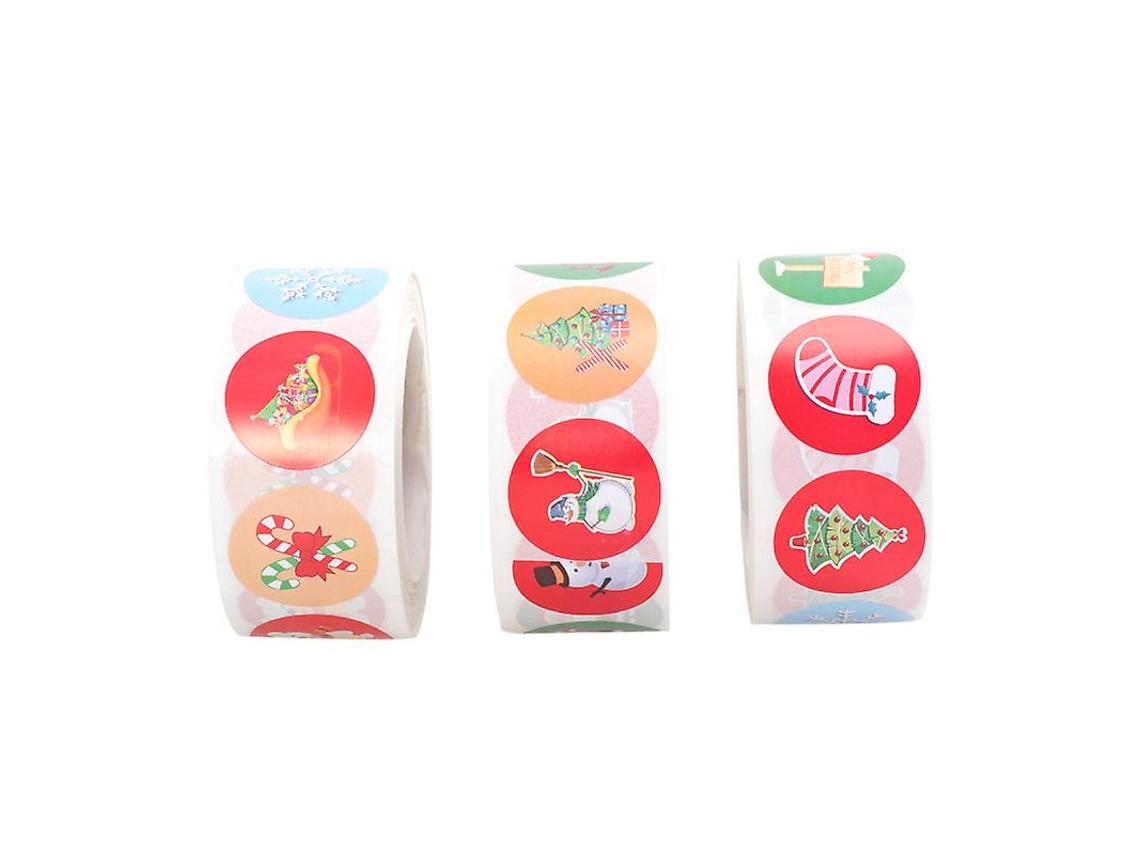 3 Rolos De Adesivo De Natal Allinless